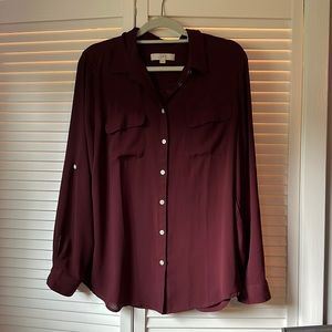 LOFT button down blouse
